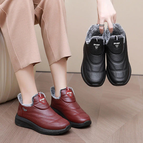 Zapatos de cuero abrigados para hombre